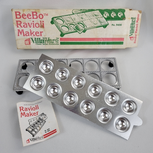 Vtg Beebo Ravioli Maker Villaware Classic Italian Kitchenware - Picture 13 of 13